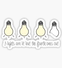 3 Lights are lit but... Sticker