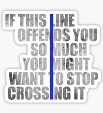 Police Officer Novelty Shirt Sticker