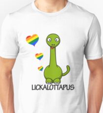 Lickalottapus Lesbian Art - Fierté lesbienne - Même sexe T-shirt unisexe
