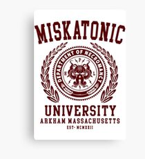 CTHULU AND LOVECRAFT - MISKATONIC UNIVERSITY Canvas Print