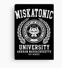 CTHULU AND LOVECRAFT - MISKATONIC UNIVERSITY Canvas Print
