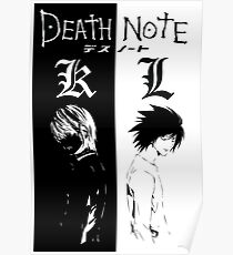 Death Note L and Kira Poster
