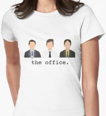 Jim, Dwight, Michael- The Office Women's Fitted T-Shirt