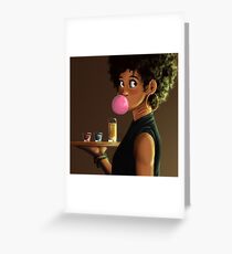 Waitress Greeting Card