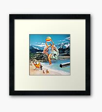 Poseidon in Love Framed Print