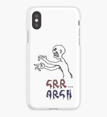 grr...argh with colour iPhone Case
