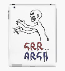 grr...argh with colour iPad Case/Skin