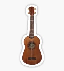Pegatina Ukelele marrón