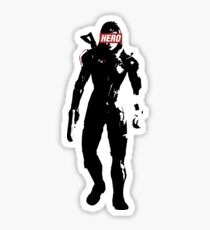 A commander, a hero Sticker