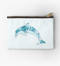 Rosen-Design auf einem Delphin Studio Clutch