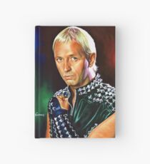 Rob Halford Priest, painting portrait Hardcover Journal