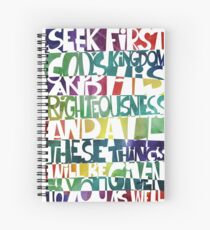 Seek First God's Kingdom Spiral Notebook