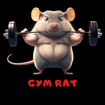 gym rat' Poster, picture, metal print, paint by Sevin Yoga