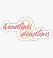 Schlagzeilen und Fristen Sticker