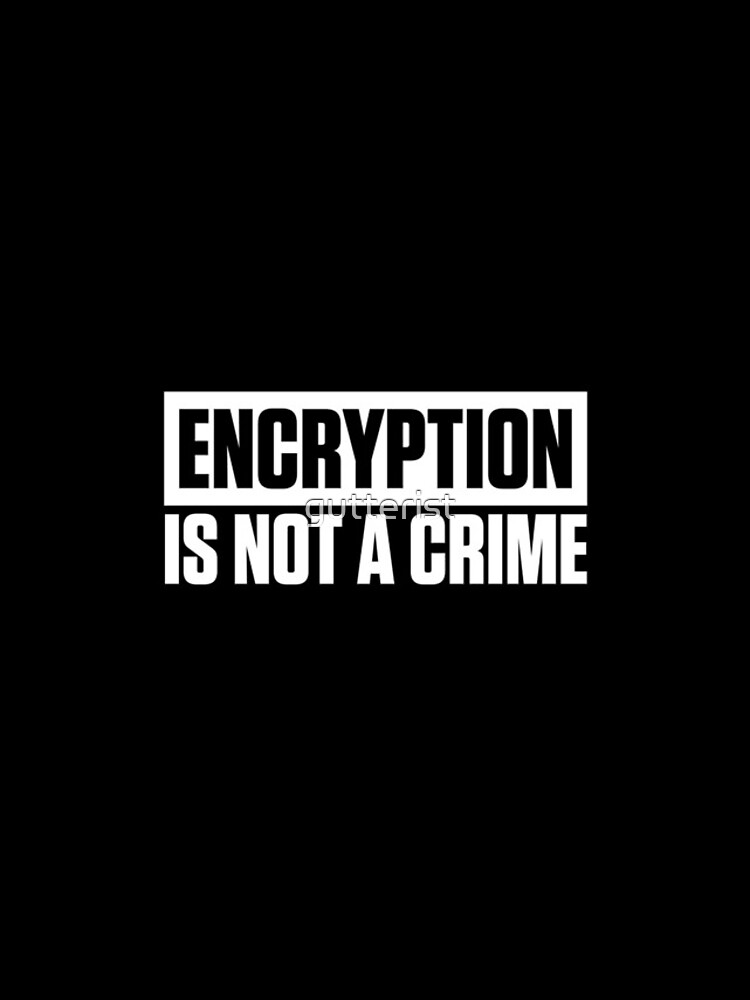 ENCRYPTION IS NOT A CRIME by gutterist