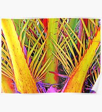 autumn palmtree Poster