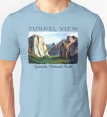 Wawona Tunnel View - Yosemite National Park, El Capitan, Half Dome Unisex T-Shirt