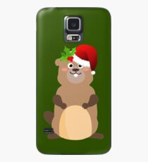 Funda/vinilo para Samsung Galaxy Gopher de Navidad de Santa Claus