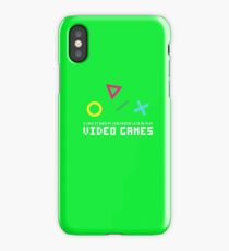 My girl & Video Games iPhone Case