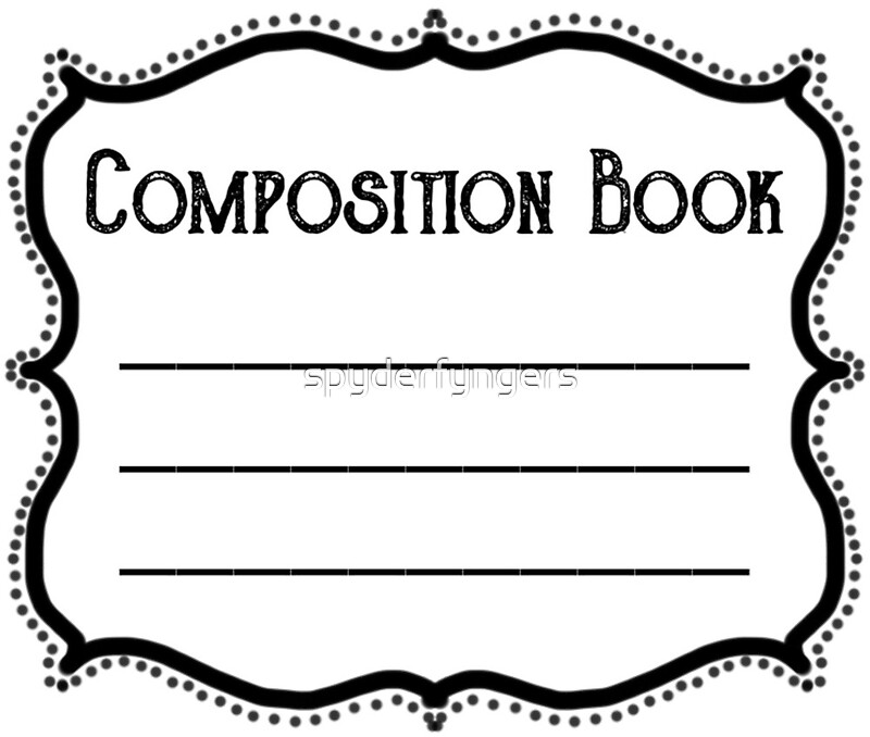Composition Book Cover Vector Mini composition book covers Silver