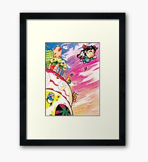 Super Miyamoto Welt Gerahmter Kunstdruck