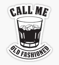 Old Fashioned Whiskey Drink Whisky Rocks Fan Bourbon T-Shirt Sticker