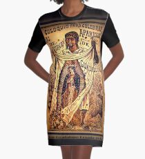 Our Lady of Guadalupe Virgin Mary Mexico Tilma Juan Diego Graphic T-Shirt Dress