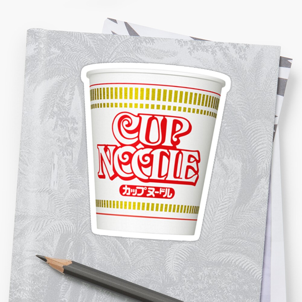 "Cup Noodle" Sticker by SuSquash | Redbubble