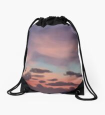 summer sunset Drawstring Bag