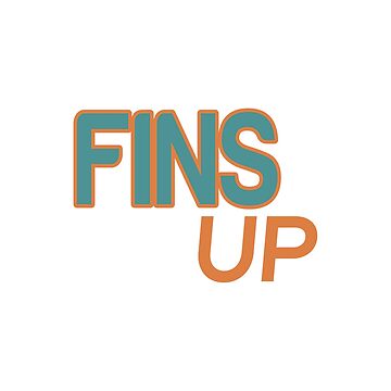 Fins Up Sticker for Sale by sabinako