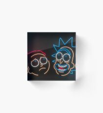 Wir sind Neon Morty Acrylblock