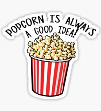 Popcorn is always a good idea! Sticker