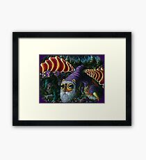 The Flower-Breathing Dragon Framed Print