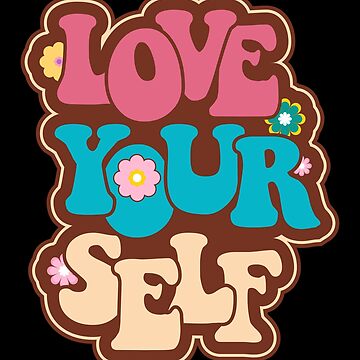 Love Your Self cute Pin for Sale by design-youridea