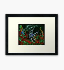 MUSIC IS HIS OXYGEN! Framed Print
