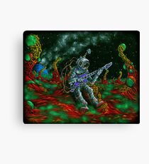 MUSIC IS HIS OXYGEN! Canvas Print