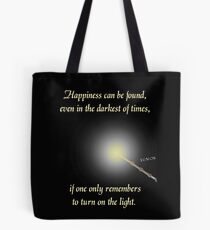 HP happiness quote Tote Bag