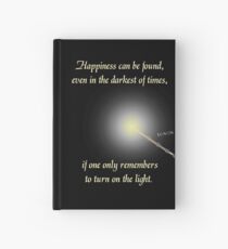 HP happiness quote Hardcover Journal