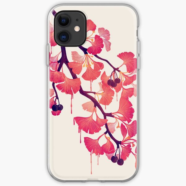 Ginkgo Vector Black on Warm Grey iPhone 11 case Ginkgo Vector Black on Warm Grey iPhone 11 case