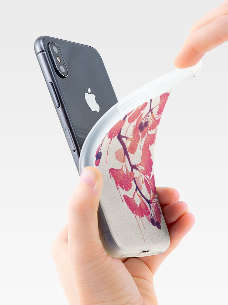 Vista alternativa de Funda y vinilo para iPhone Oh ginkgo