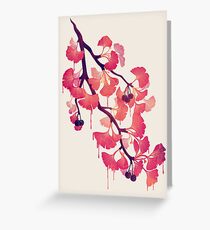 O Ginkgo Grußkarte