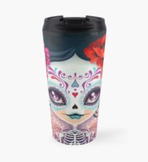 Taza de viaje Amelia Calavera - Calavera de azúcar