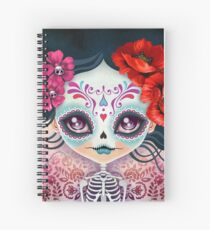 Amelia Calavera - Sugar Skull Spiral Notebook