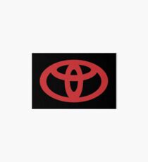 Logo toyota red Art Board