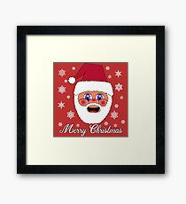 Santa Merry Christmas Framed Print
