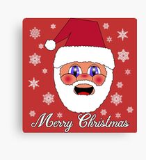 Santa Merry Christmas Canvas Print