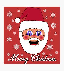 Santa Merry Christmas Photographic Print
