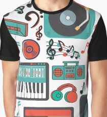 retro music love Graphic T-Shirt