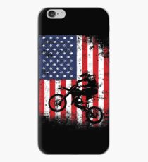 American Flag Motocross Dirtbike iPhone Case