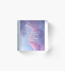 In a Secret Relationship the Martinez Twins Acrylic Block